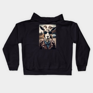 funny goat Kids Hoodie